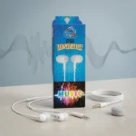 QS Stereo Wired Handsfree – White in-Ear Earphones with Mic Q03