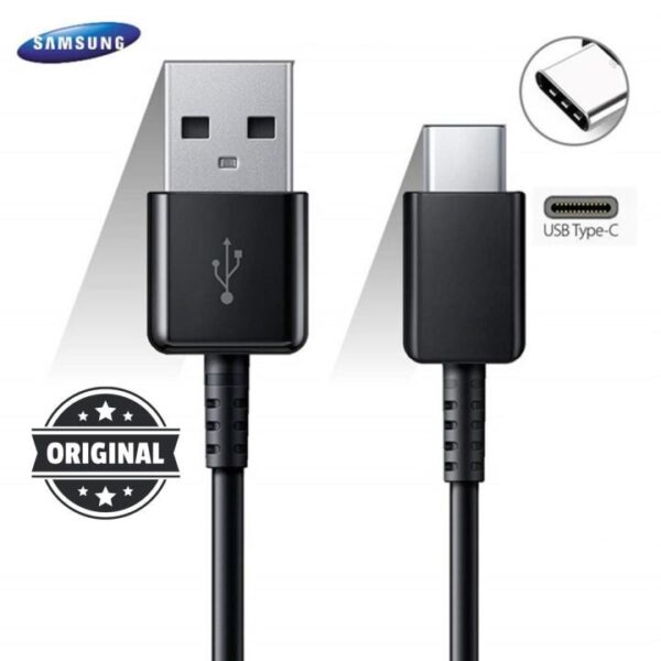 Samsung Original Type-C Fast Charging Data Cable – Compatible with Galaxy S10+, S20, S21, Note10, A Series – Super Fast USB-C Charger Cord