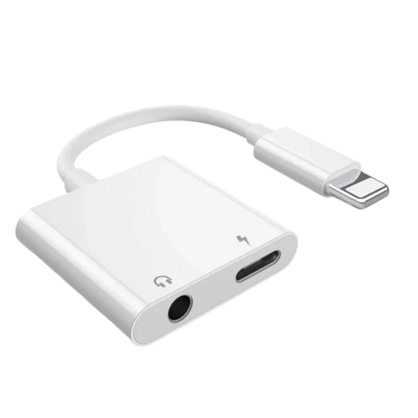iPhone 2-in-1 Lightning Adapter: Audio & Charging Splitter