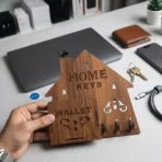Mobile Wall Holder / TV AC Remote Holder / Keys Wall Stand - Wooden – image 4