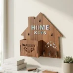 Mobile Wall Holder / TV AC Remote Holder / Keys Wall Stand - Wooden – image 3