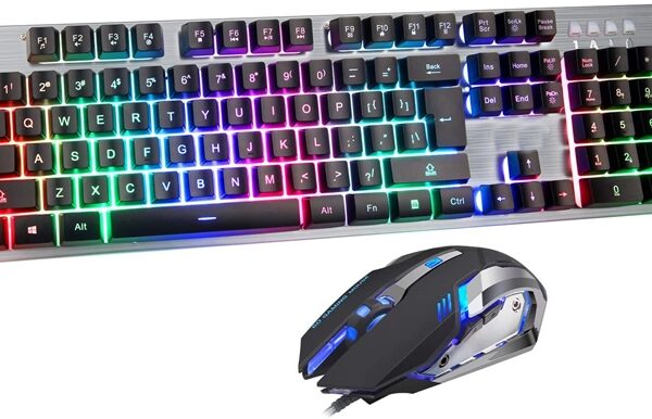 Latest Gaming Keyboard & Mouse Set | Backlit LED Professional 104 Keys Keyboard & Mouse Combo RGB