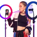 MultiColor RGB Ring Light 12 Modes with Mobile Holder - 36CM