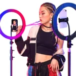 MultiColor RGB Ring Light 12 Modes with Mobile Holder - 36CM