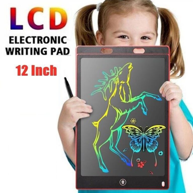 LCD Writing Tablet 12 Inch, Electronic Writing Drawing Colorful Screen Doodle Board, 12 by qs enterprise