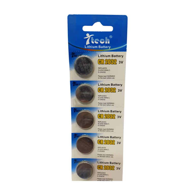 Itech 5 Pcs Lithium Battery 2032 for Computer & Electronic Devices - High Quality