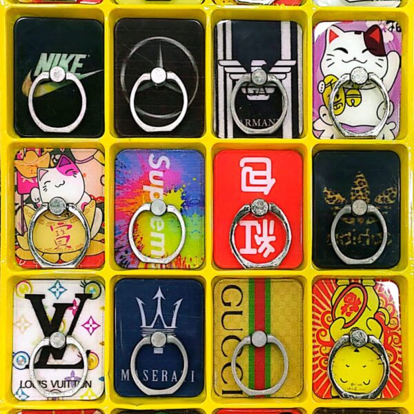Branded Shape Fancy Mobile Pop Socket Mobile Back Ring Socket