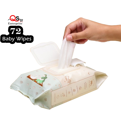 PRADO Ultra Soft Baby Wipes Mulmul Wet Baby Wipes - 72 Sheets