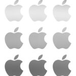 Mini Apple Logo Stickers