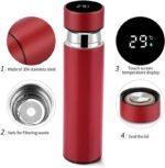 Smart Stainless Steel Water Bottle with LED Temperature Display - 500ml