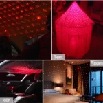 Romantic USB Light Car Room Multi Star Projector