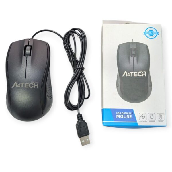 A4Tech Wied Mouse Optical Tracking Plug And Playing For Computer And laptop - High Quality