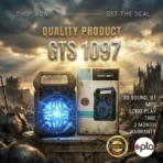 GTS 1097 Wireless Portable Bluetooth Speaker – 3D Sound & Long Battery Life