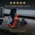 Car Phone Holder – Adjustable Grill Mount for All Mobiles