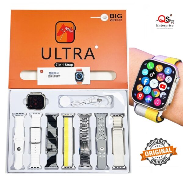 Ultra 7 In 1 Smart Watch QS ENTERPRISE www.qsenterprise.com