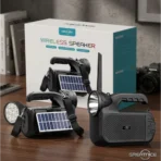 GREATNICE Wireless Bluetooth Speaker with Built-in Solar Panel & LED Flashlight - Image 4