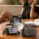 GREATNICE Wireless Bluetooth Speaker with Built-in Solar Panel & LED Flashlight
