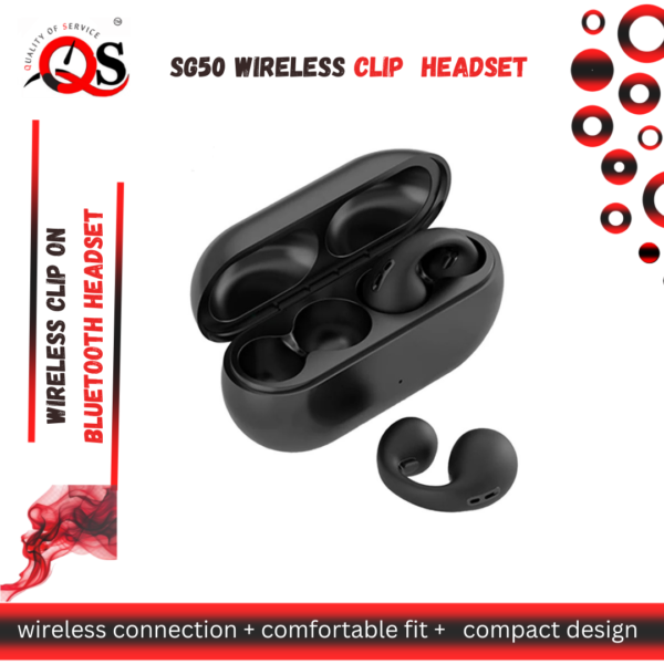 SG50 Wireless Clip On Bluetooth Headset | Sports Earring Wireless Buds