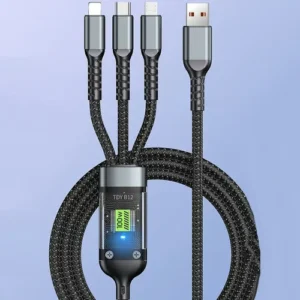 QS 100Watt 3in1 Charging Cable with Fast Option – image 5