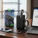 Gerlax P334P 30000mAh Power Bank | 22.5W Fast Charging with Built-In Cables