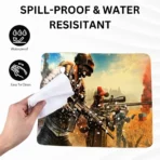 Pubg Print Gaming Mousepad with Non-Slip Base - Image 2
