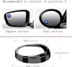 Pack of 2 Small Circular Rear View Mirror Blind Spot For Cars