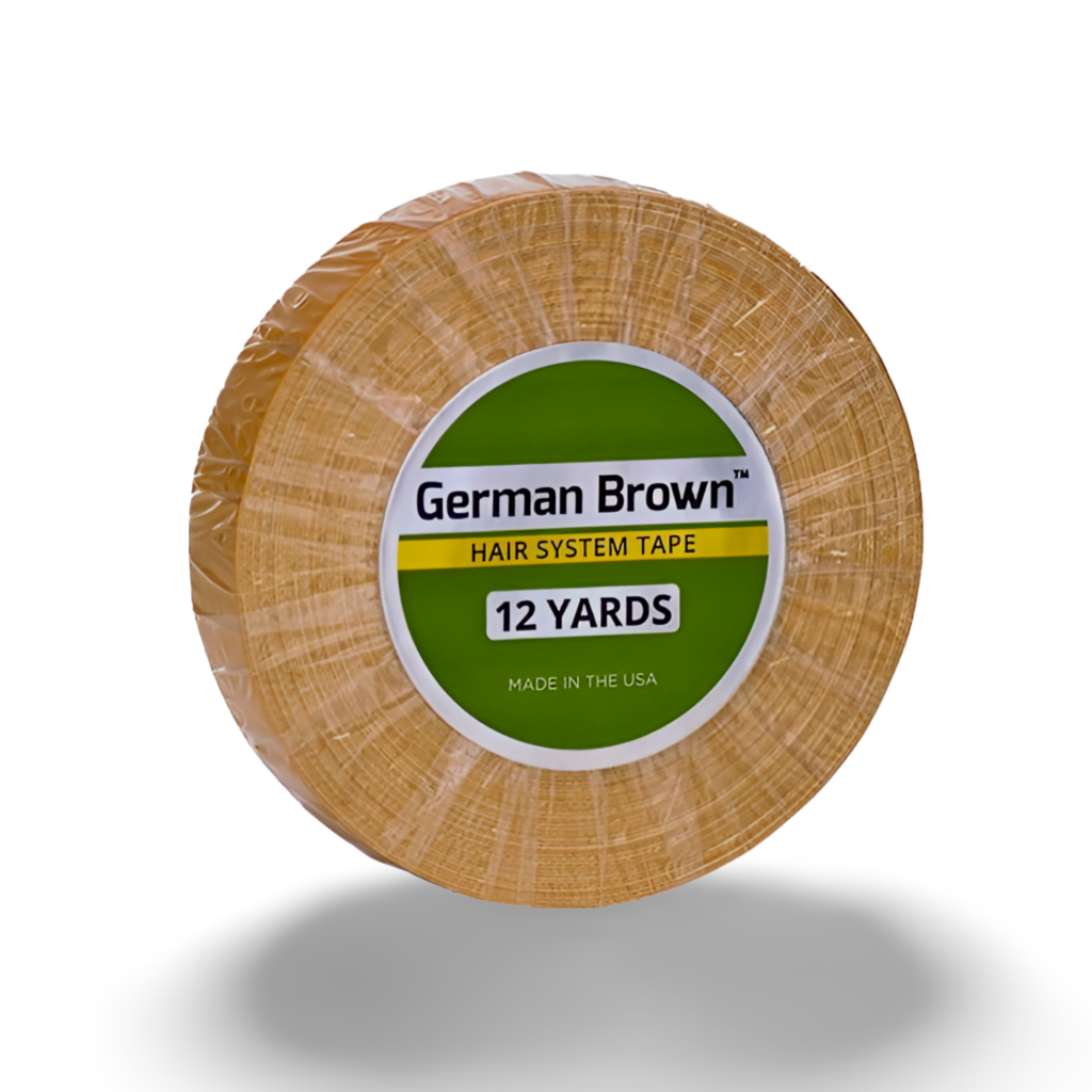 Walker Tape German Brown Wig Tape - 3/4" x 12 Yards | Strong, Secure Hold for Wigs & Hairpieces