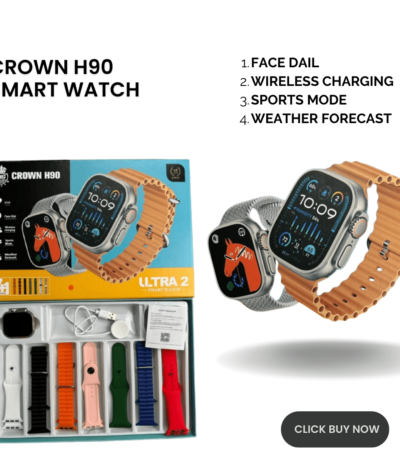 Crown H90 Ultra 2 Smart Watch 7in1