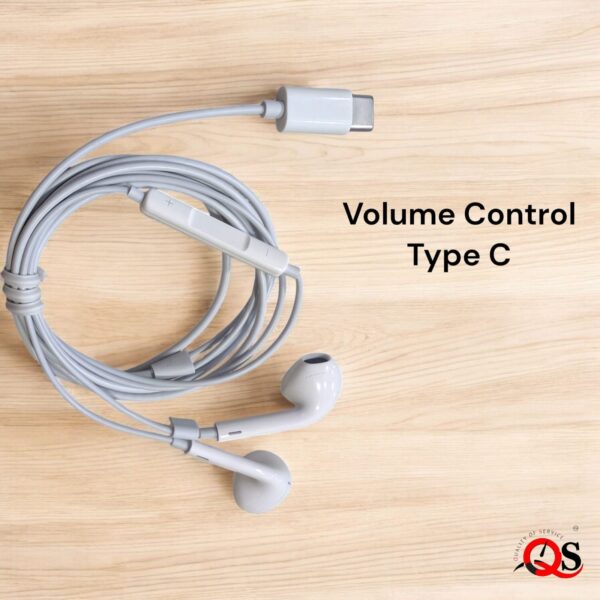 Crystal-Sound Type-C Handsfree with Bass Boost, Volume Control