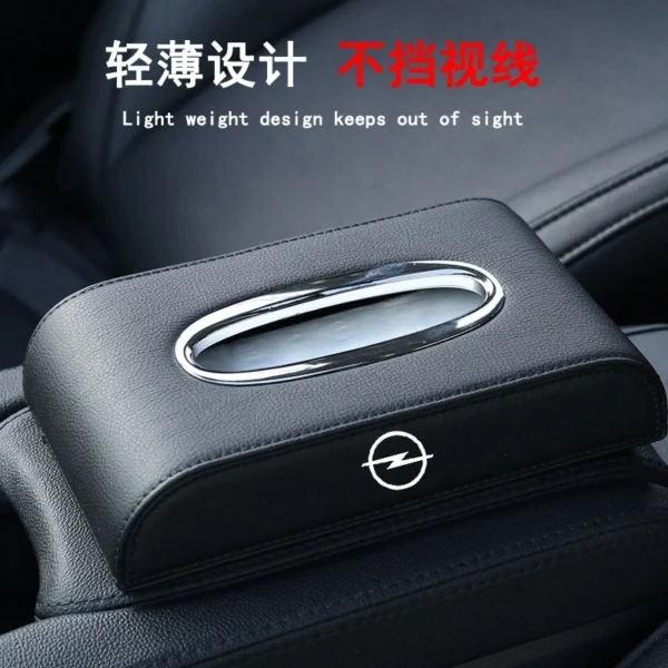 Premium PU Leather Car Tissue Box Holder - Sun Visor & Dashboard Use