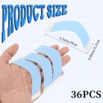 36Pcs Lace Tape for Wigs,Wig Tape Double Sided Ultra Hold Double Sided Wig Tape Waterproof Lace Front Tape for Wigs Adhesive Tape Strong Hold Waterproof Strips