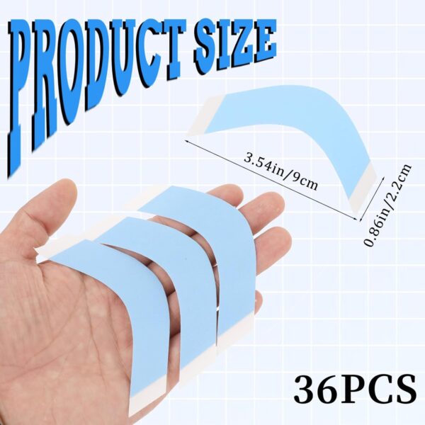 36Pcs Lace Tape for Wigs,Wig Tape Double Sided Ultra Hold Double Sided Wig Tape Waterproof Lace Front Tape for Wigs Adhesive Tape Strong Hold Waterproof Strips