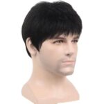 Men Full Head Hair Wig | Natural Looking Hair Topper - Straight Synthetic Hair Pieces