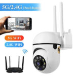 1080P Wifi Wireless Security Camera with Night Vision & Color Display