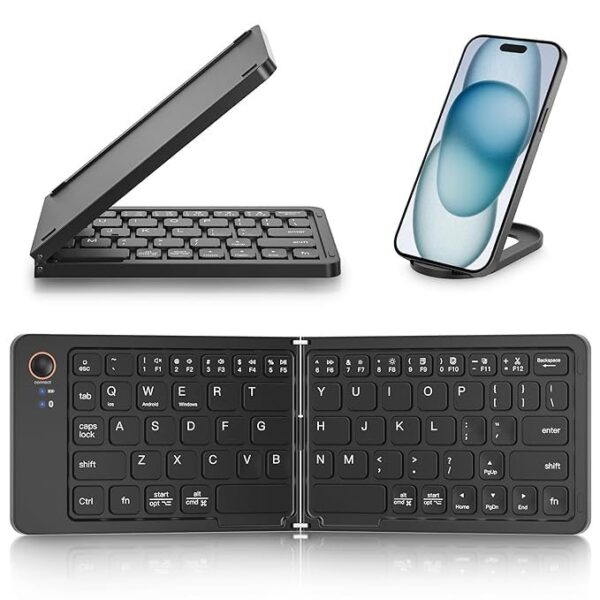 B023 11 INCH FOLDABLE and RECHARGEABLE BLUETOOTH KEYBOARD
