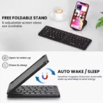 Gerlax 11 INCH FOLDABLE and RECHARGEABLE BLUETOOTH KEYBOARD – image 4
