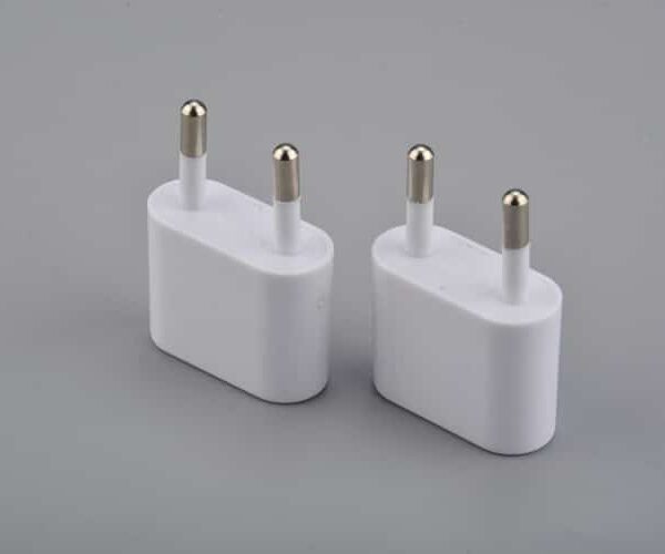 Universal US To EU Plug 2 Socket Input Pin USA To Europe Travel Wall AC Electrical Power Charger Outlet Adapter Converter NMGM