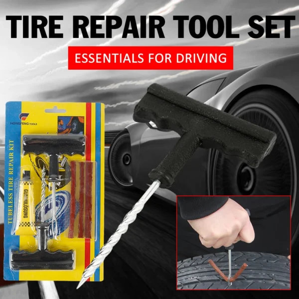 Car Tubeless Tire Tyre Puncture Plug Repair Tools Kits Auto Motorcycle Tubeless Tire Tyre Puncture Plug Repair Tool