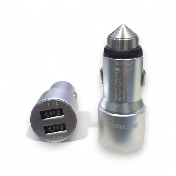 SYROX DUAL USB PORT CAR CHARGER 3.1 A C27 original