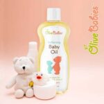 Olive Babies Softening Baby Oil, With Argan Oil, Aloe Vera & Olive Oil, Hypoallergenic, 355ml