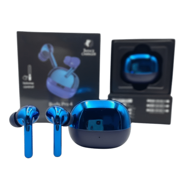 Buds Pro 4 – Premium Wireless Earbuds with 3-Voice Changer, Volume Control & HD Sound | Available in 4 Colors