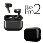 AirPods Pro2 Matte Black Wireless Earbuds, Buzzer Edition, Bluetooth 5.0 - BOX PACKED