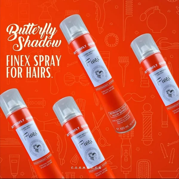 Finex Strong Hold Hair Spray – Long-Lasting Style & Control