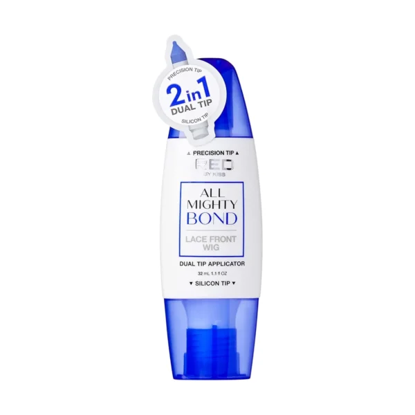 KISS All Mighty Bond Lace Front Wig Glue Dual Tip Applicator 32mL (1.1 fl OZ) Adhesive
