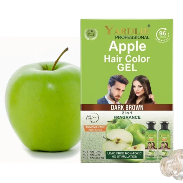 Yardlie Apple Hair Color Jel Darkbrown 2 in 1 Fragnance