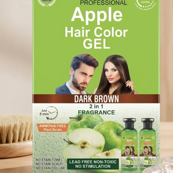 Yardlie Apple Hair Color Jel Darkbrown 2 in 1 Fragnance
