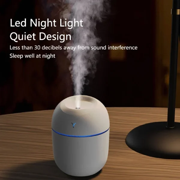 Air Humidifier 3in1 Colorful Egg USB Portable Large Mist Purifier 220ML