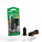 GERLAX 35W Dual Port Fast Car Charger (PD & QC 3.0) with C-C Cable - Image 3