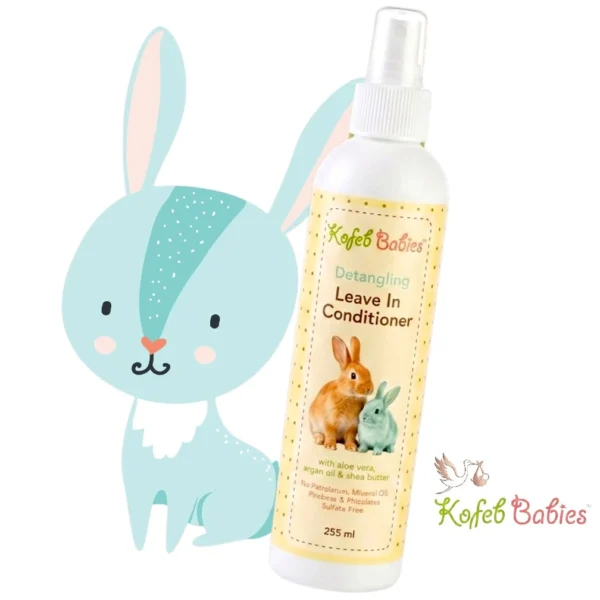 Kofeb Babies Detangling Leave-In Conditioner (255ml) – Gentle Hair Care for Infants & Toddlers