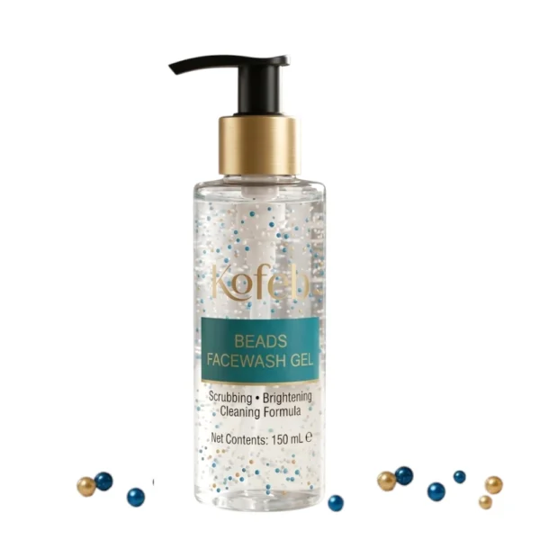 Kofeb Beads Facewash Gel (150ml) – Herbal Scrubbing & Brightening Cleanser